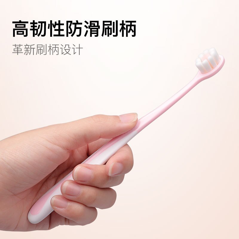 Ultra-denso inchado-fio escova de dentes família pacote ultra-fino adulto pequena cabeça espuma densa casais macio cerda escova de dentes gingiva p