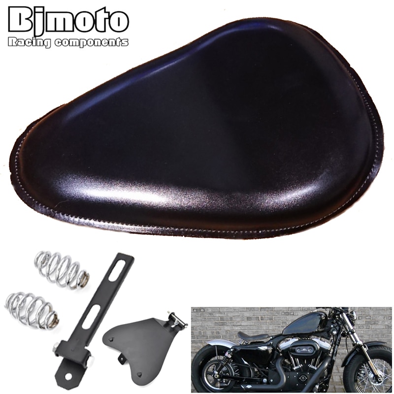 Für Harley/ Sportster 48 XL883 XL1200 Motorrad Solo Sitz fahrer Grundplatte Frühjahr sitz Pad Sattel halterung Für Bobber Zerhacker