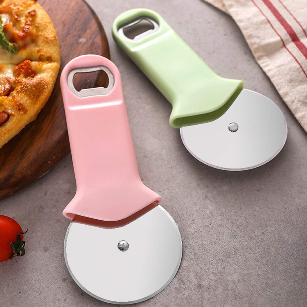 Dual-use Pizza Cutter Pizza Cutting Wheel Sharping Pizza Wheel Slicer for Kitchen