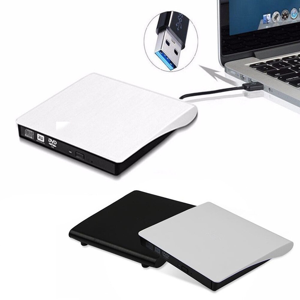 External USB 3.0 Player DVD Drive Burner CD-RW ROM Eject Reader Recorder Optical Portable For Laptop PC