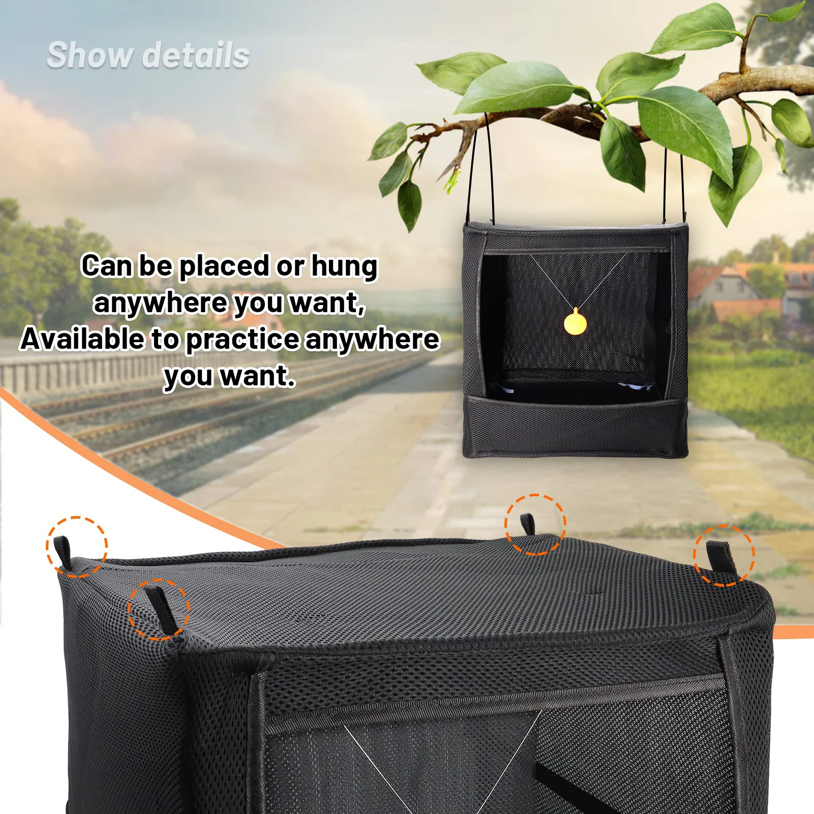 Scatola bersaglio Scatola di stoffa pieghevole mimetica Scatole bersaglio Riciclaggio tiro con l'arco Caccia Fionda Spreader tiro interno ed esterno