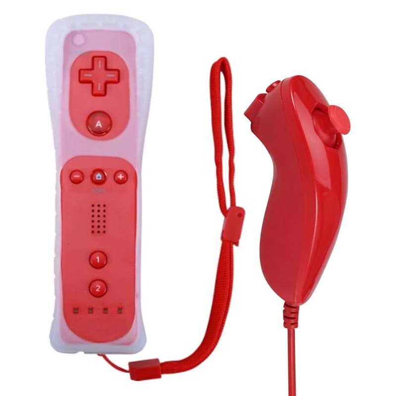 Voor Nintend Wii 2 In 1 Remote Gamepad Controller Ingebouwde Motion Plus Bluetooth Draadloze Afstandbediening Voor Wii nunchuck Joypad: 06