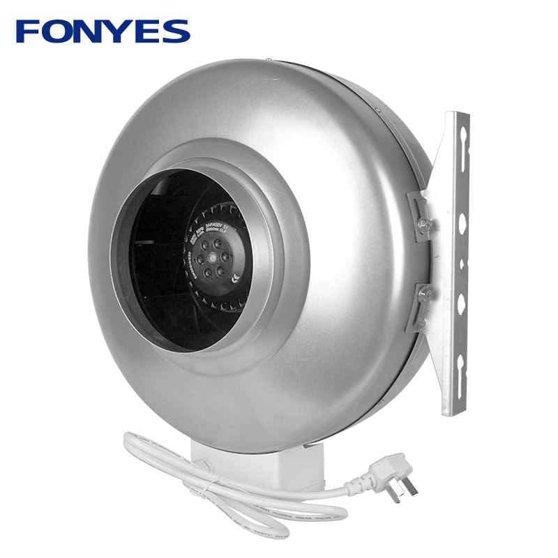 4"metal circular ducted fan inline duct fan kitchen extractor ventilation system exhaust fan centrifugal blower 100mm 220V
