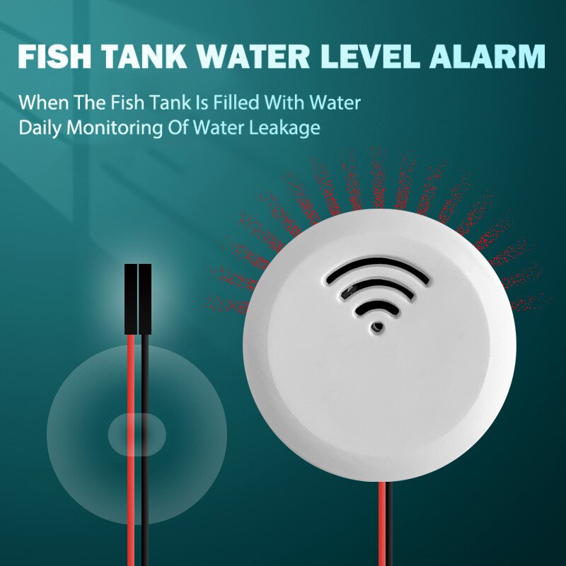 N2HAO Fisch Panzer Wasserstand Alarm Hohe Wasser eben Sensor Wasser Detektoren mit Sonde und Saugnapf für Aquarium Haus Wasser Panzer