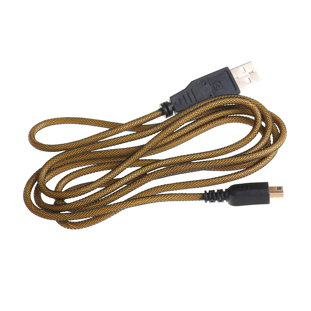 USB Charger Data Cable For Nintend 3DS XL/ 3DS / DSi / DSi XL / 2DS Sync Power Charger Cord Cable Gold Plated Charging