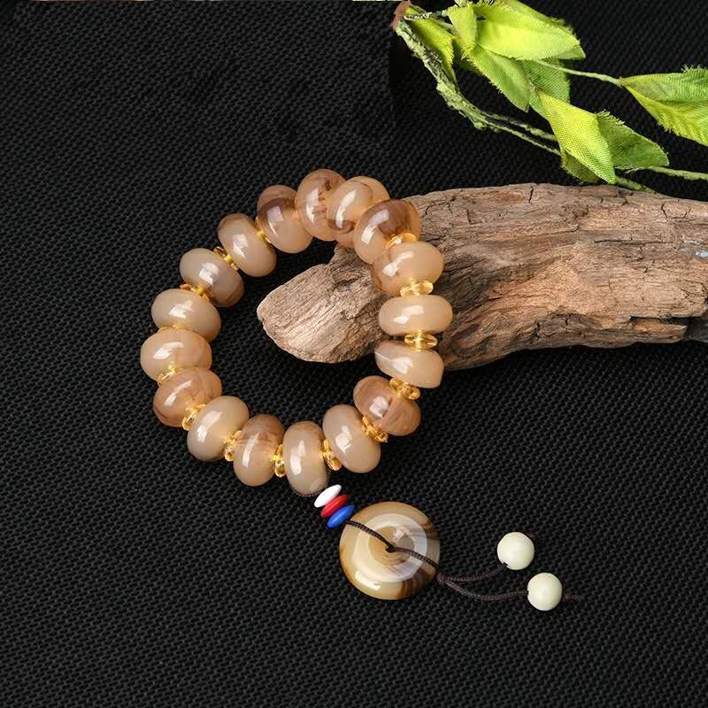 Abakus Perlen Armbinde männer Tibetischen Nachahmung Shofar Armbinde Glück Chakra Freundschaft Paar Armbinde Weiblichen Schmuck: E