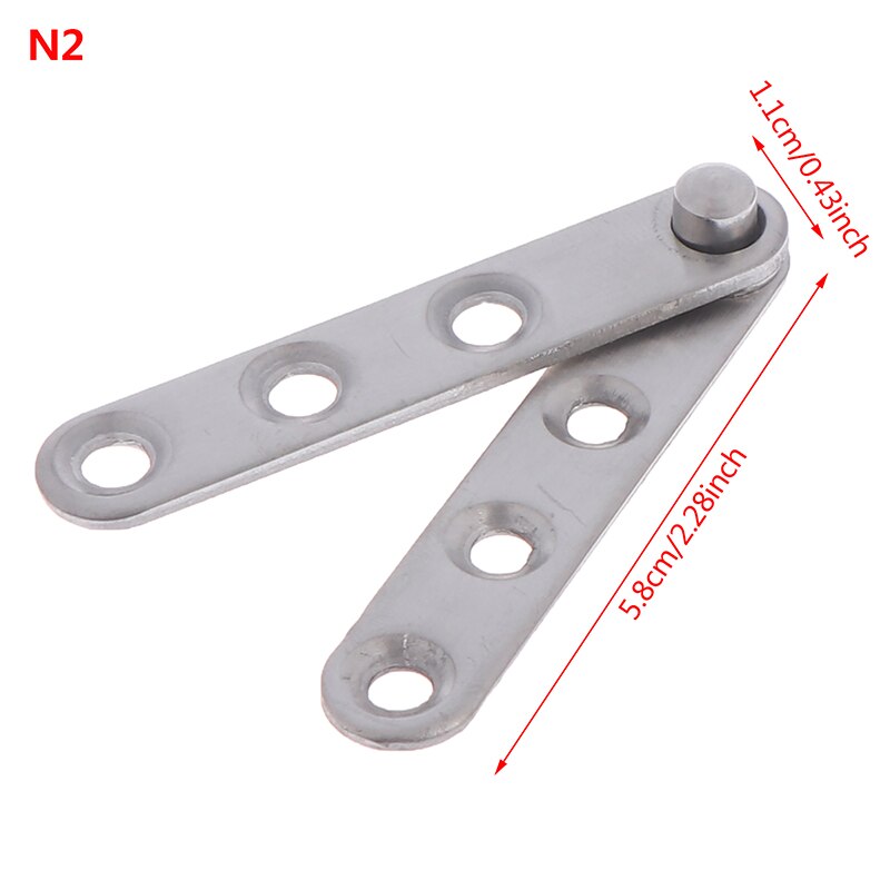 Stainless Steel Degree Rotating Door Pivot Hinge Tone Rotary Hardware House Supplies Hinges- Sliver For Tools: N2