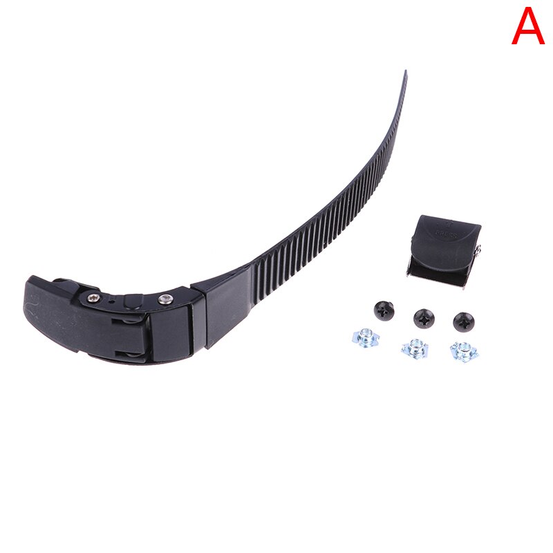 1 Set Replacement Sturdy Inline Roller Skating Skate Shoes Energy Strap With Screws nuts + Buckle Black Scooter Parts Accessory: A