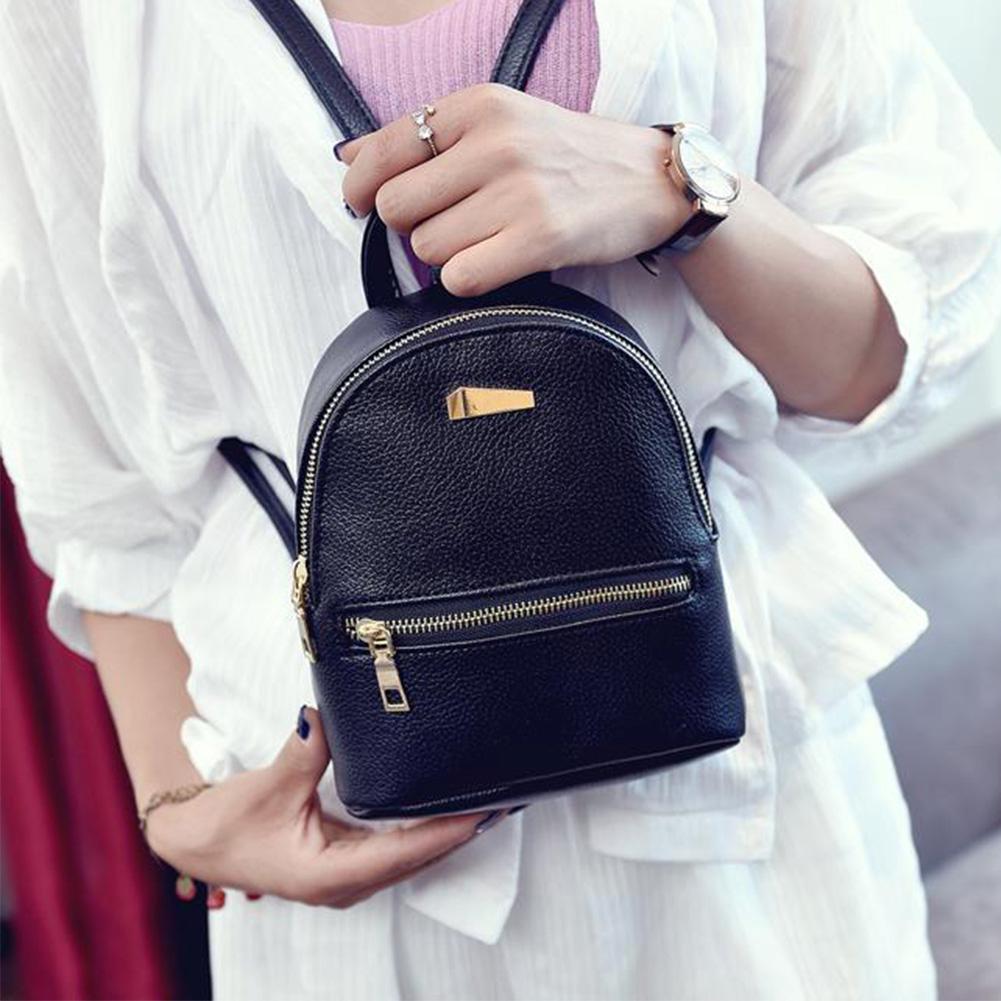Women Small Backpack Travel Mini PU Leather Girls ... – Grandado