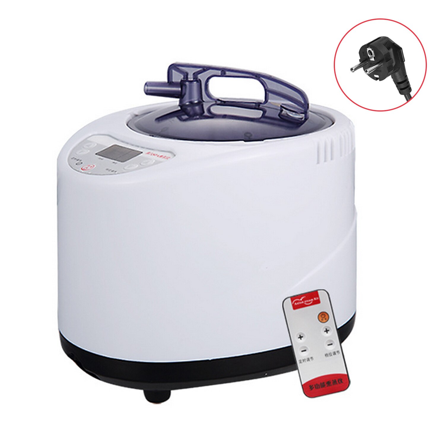 2.6l sauna damper pot generator damp spa pot maskine med fjernbetjening til hjemmet stor sauna damper kropsterapi eu stik