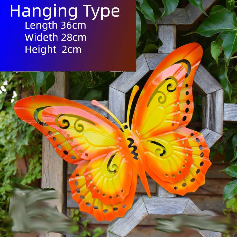 Grote Simulatie Vlinder Decoratie Ijzer Handwerk Outdoor Tuin Landschap Villa Dier Ornament Beeldjes: style 6