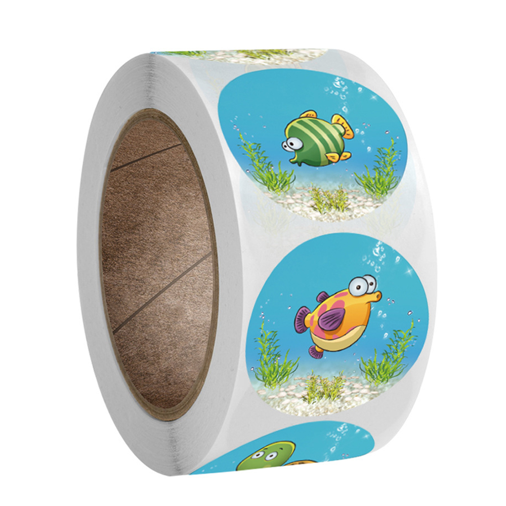 100-500pcs Cute Cartoon Starfish Stickers Children Reward Label Encouragement Scrapbooking Decoration Stationery Sticker: QY726-300pcs