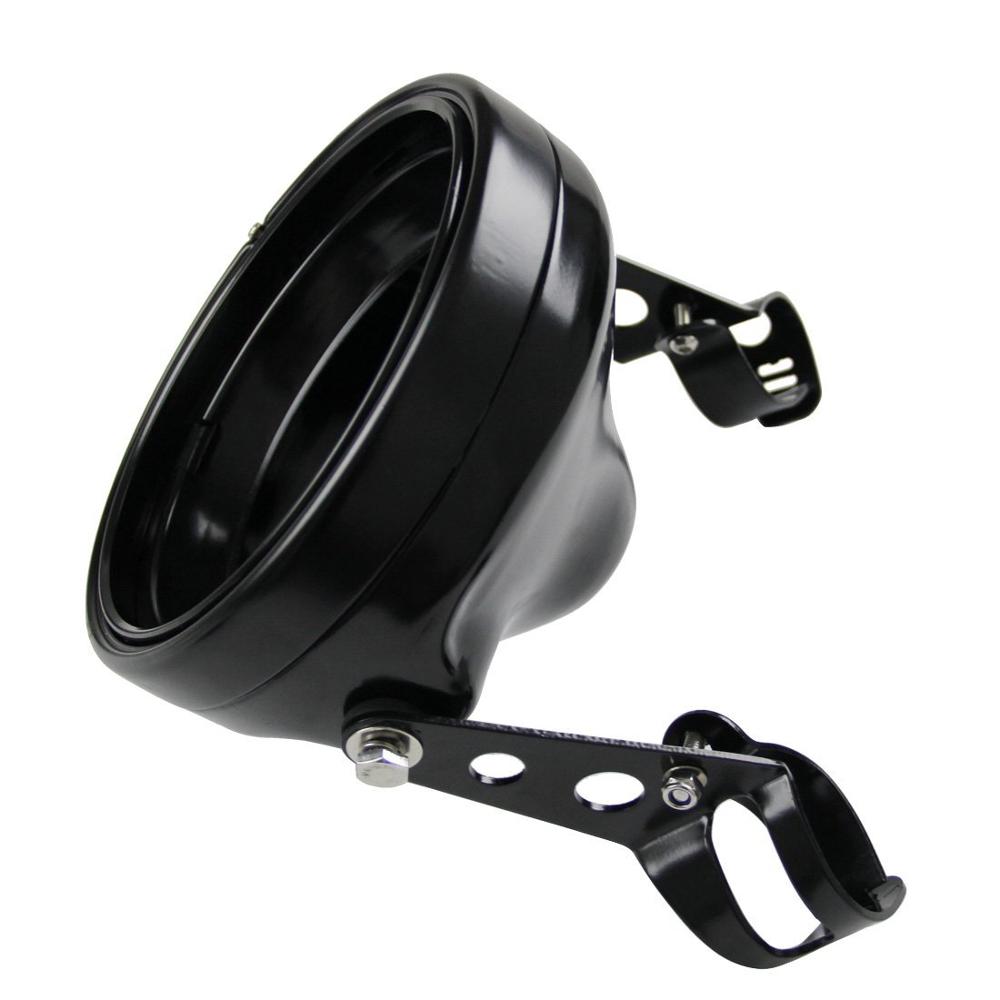 Accesorios para coche de 7 pulgadas, cubierta de soporte de faro Led para motocicletas, anillo embellecedor de cubo de carcasa de 7 pulgadas: Black Housing