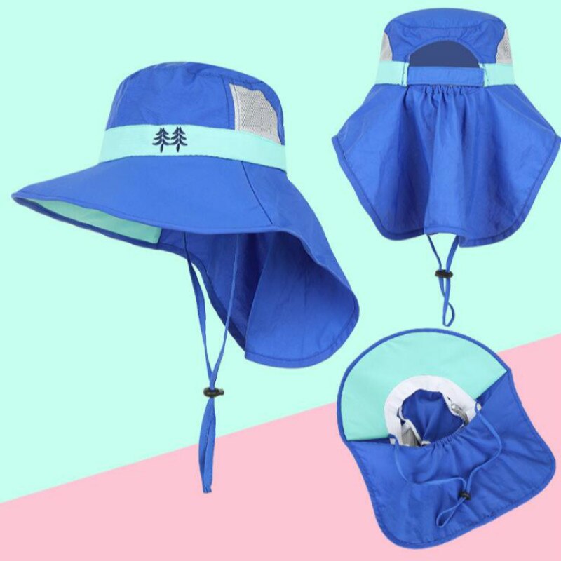 Sombrero de cubo con protección UV para niños, gorro de pescador de ala ancha de secado rápido, para playa al aire libre, senderismo, camping, pesca, Panamá