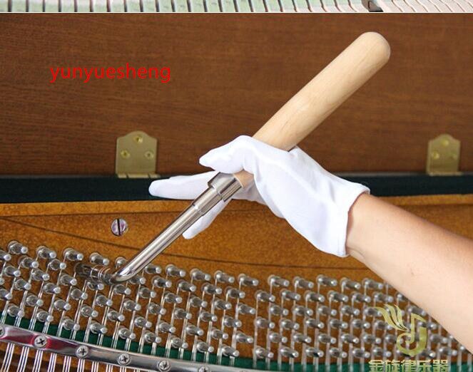 1 PCS piano tuning tuning wrench Piano tuning wrench (straight rod with wooden handle)
