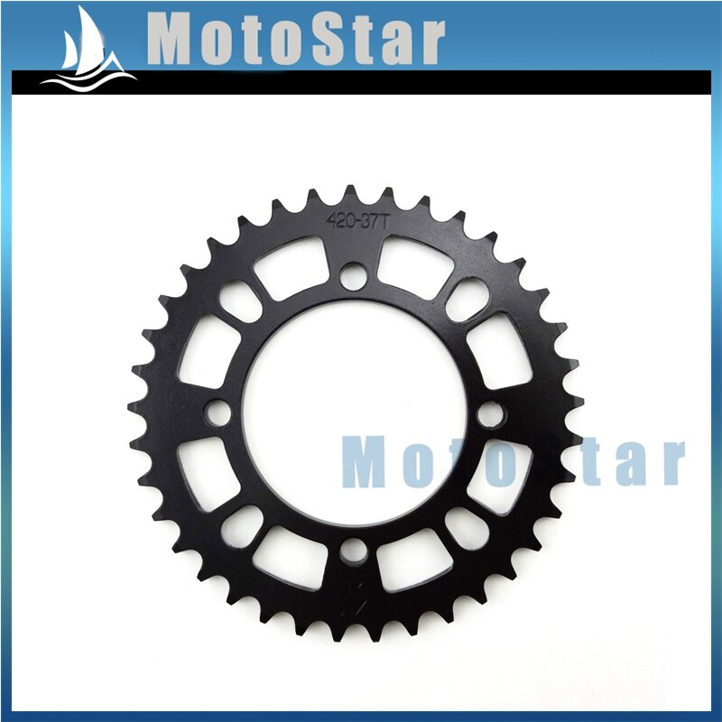 420 76mm 37 tand sort bagkæde kædehjul til kinesisk pit dirt bike pitmotards taotao coolster sdg thumpstar 50cc-160cc