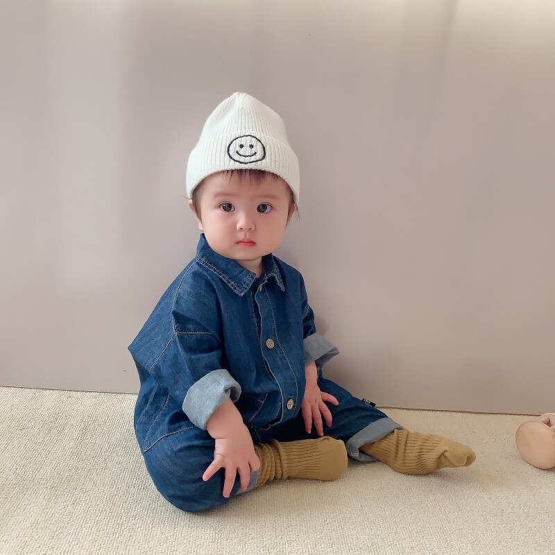 Denim Baby Kleding Jongens Meisjes Rompertjes Lange Mouw Denim Romper Kids Casual Jumpsuit Peuter Meisje Kleding Baby Lente Outfits