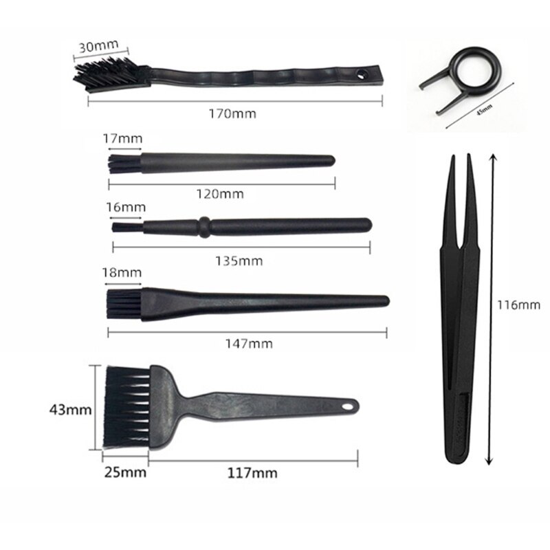 6/8pcs Laptop Keyboard Cleaning Kit Small Portable Anti Static Computer Phone Dust Brushes Cleaner
