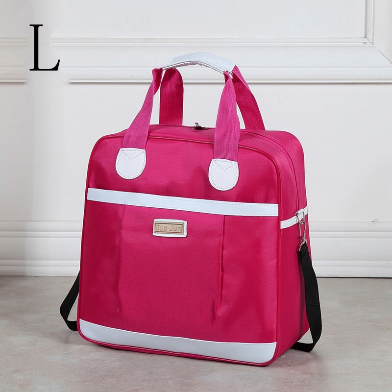 Les nouveaux sacs de voyage pour femmes sacs de voyage portables de grande capacité sac de voyage pour femmes grand sac de week-end: L  Rose red