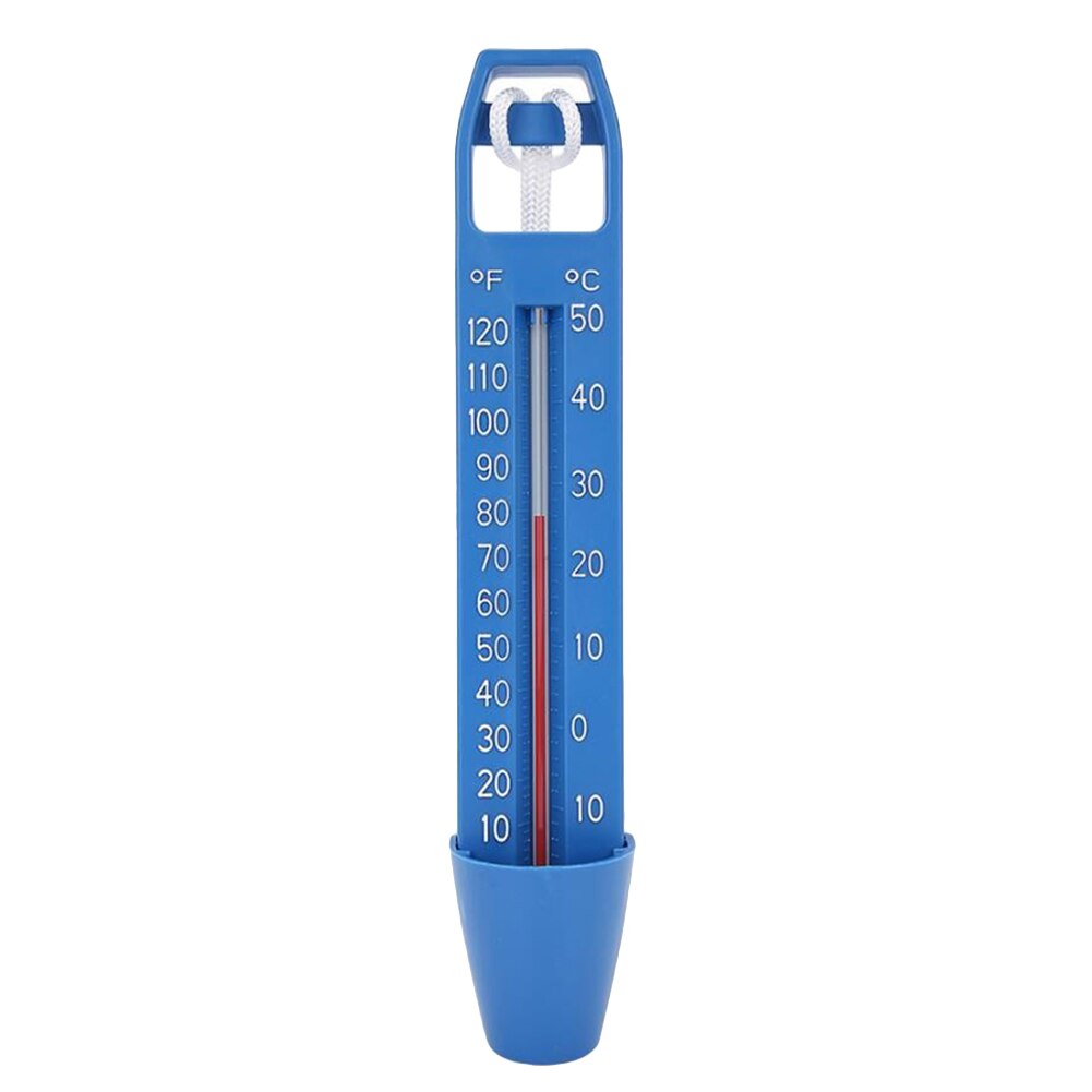 Practical Swimming Pool Floating Thermometer Multi-functional Durable Spa Tub Ponds Temperature Measuring Meter: 16.7x3.7cm