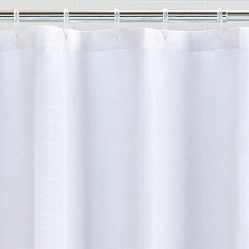 Mildewproof Fabric Shower Curtain Waterproof (White) & Washing Machine Cover,Washer/Dryer Cover