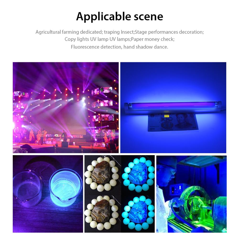 Ultraviolet Lamp Blacklight T5 Tube UVC Bulb 220V 110V UV Lamp Black Light Violet Fluorescent CFL BLB Lamps luz negra