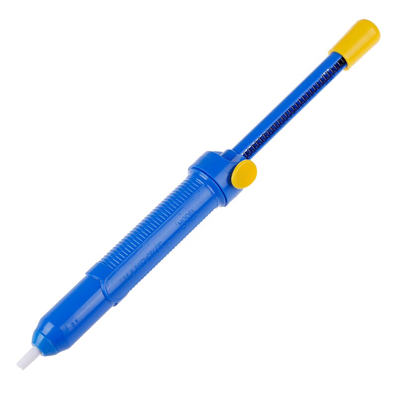 1Pcs Aluminium Solder Sucker Vacuum Soldering Iron Desolder Desoldering Pump Tool Removal Blue