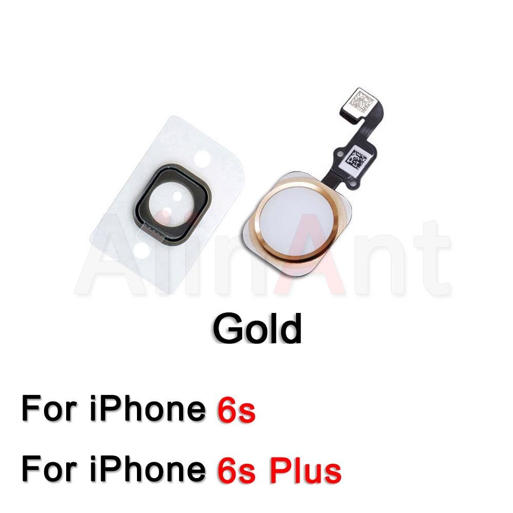Aiinant Originele Home Knop Flex Voor Iphone 5 S Se 6 6 S 7 8 Plus 8 Plus 7Plus terug Thuis Flex Kabel Functie Vergadering: For 6s-6sPlus Black