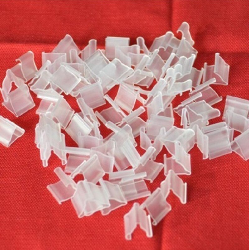 100pcs Latex Balloon PVC Clips Balloons Sealing Clamps Balls Accessories Clip Ballon Buttons Party Supplies M09