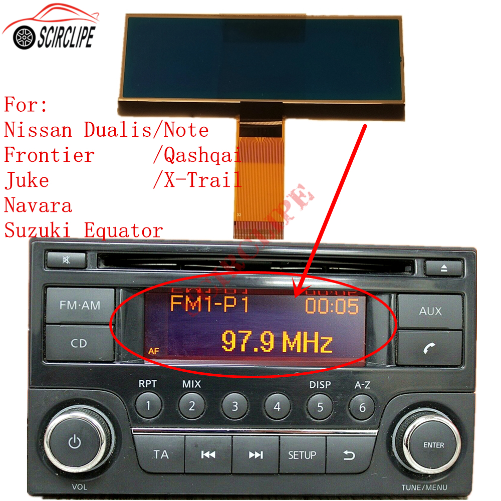 Car Radio for Deawoo AGC-0071RF LCD Screen Pixel Repair For Nissan Qashqai X-Trail Frontier juke Dualis Navara Suzuki Equator