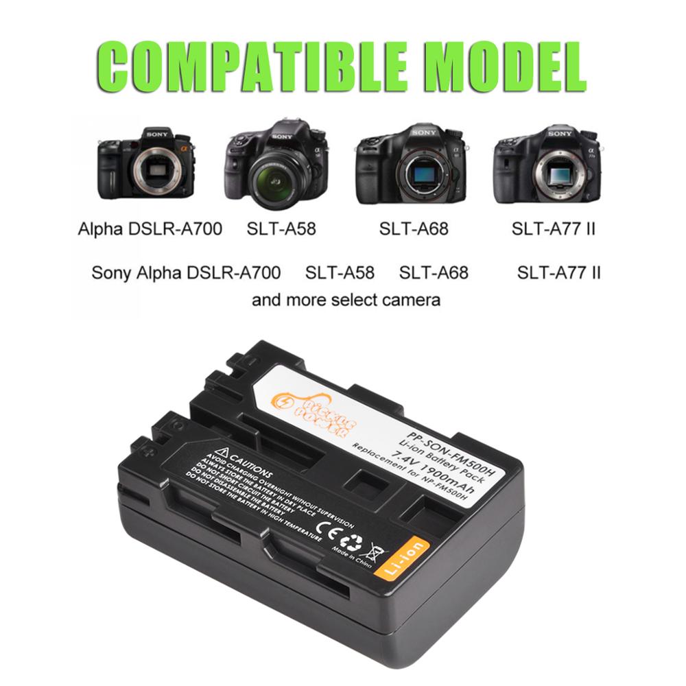 NP-FM500H NP FM500H Battery for Sony Alpha A58 DSLR-A350A300/A350/A450/A500/A550/A560/A580/A700/A99/A850 SLT-A57
