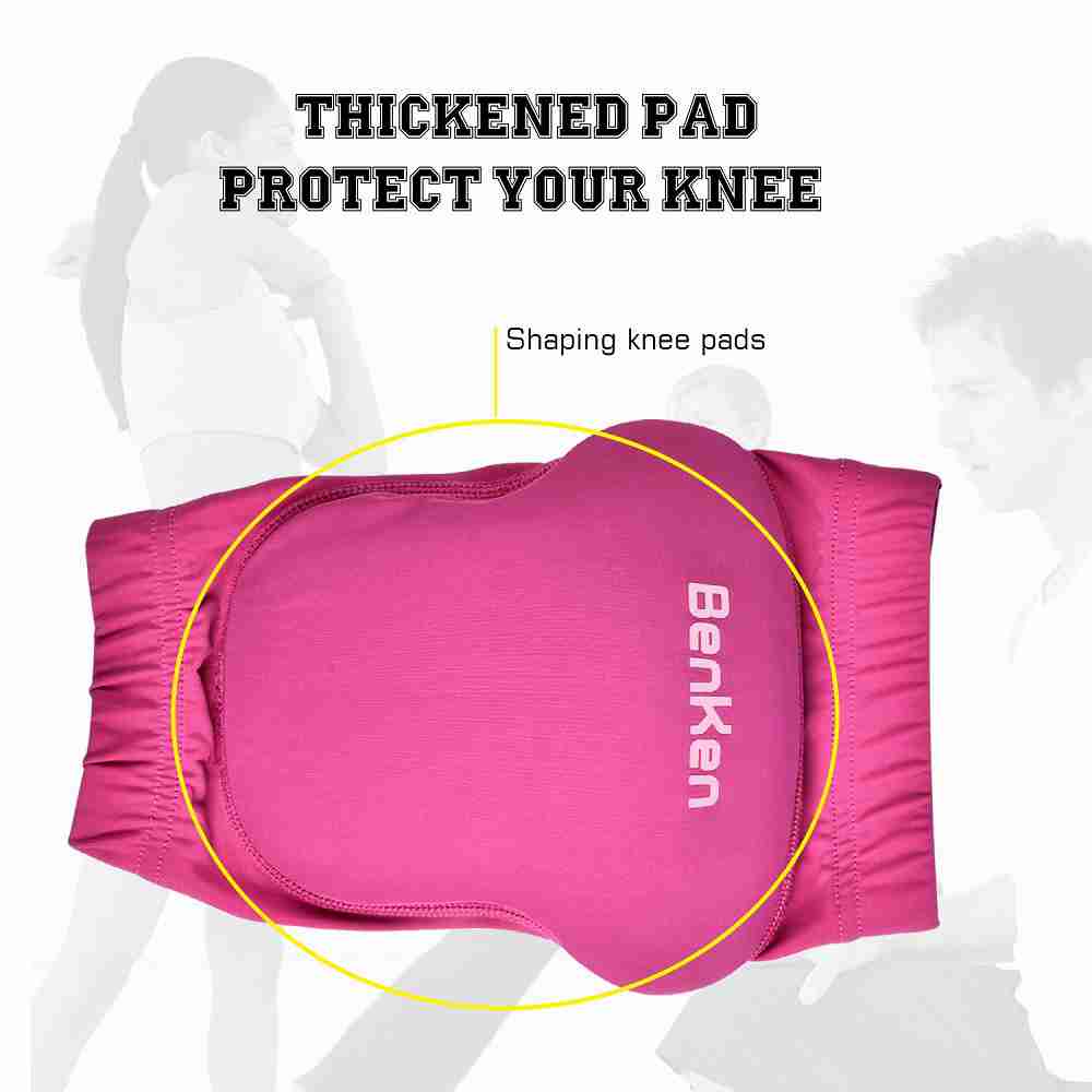 Kniebeschermers Benken Ademend Beschermende Kniebeschermers Sport Beschermer Zachte Lycra Schuim Voor Rolschaatsen