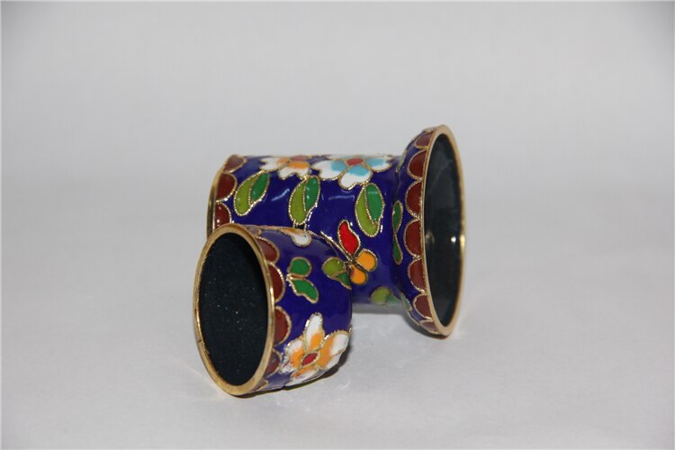 Kinesisk cloisonne tandpetare låda dekorativa ornament handgjorda foster koppar filigran emalj tandpetare fodral hantverk