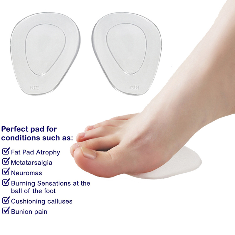 OPHAX 1Pair Ball Of Foot Cushions Foot Care Inserts Insoles For Support Neuroma Runners Metatarsalgia Gel Pad Foot Pain Relief