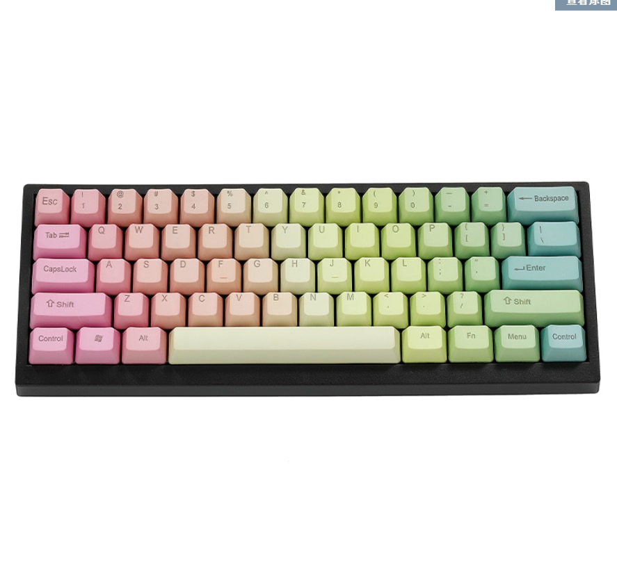 PBT copritasti è 60% 61 tasti fit per cherry MX interruttore tastiera meccanica libero di trasporto