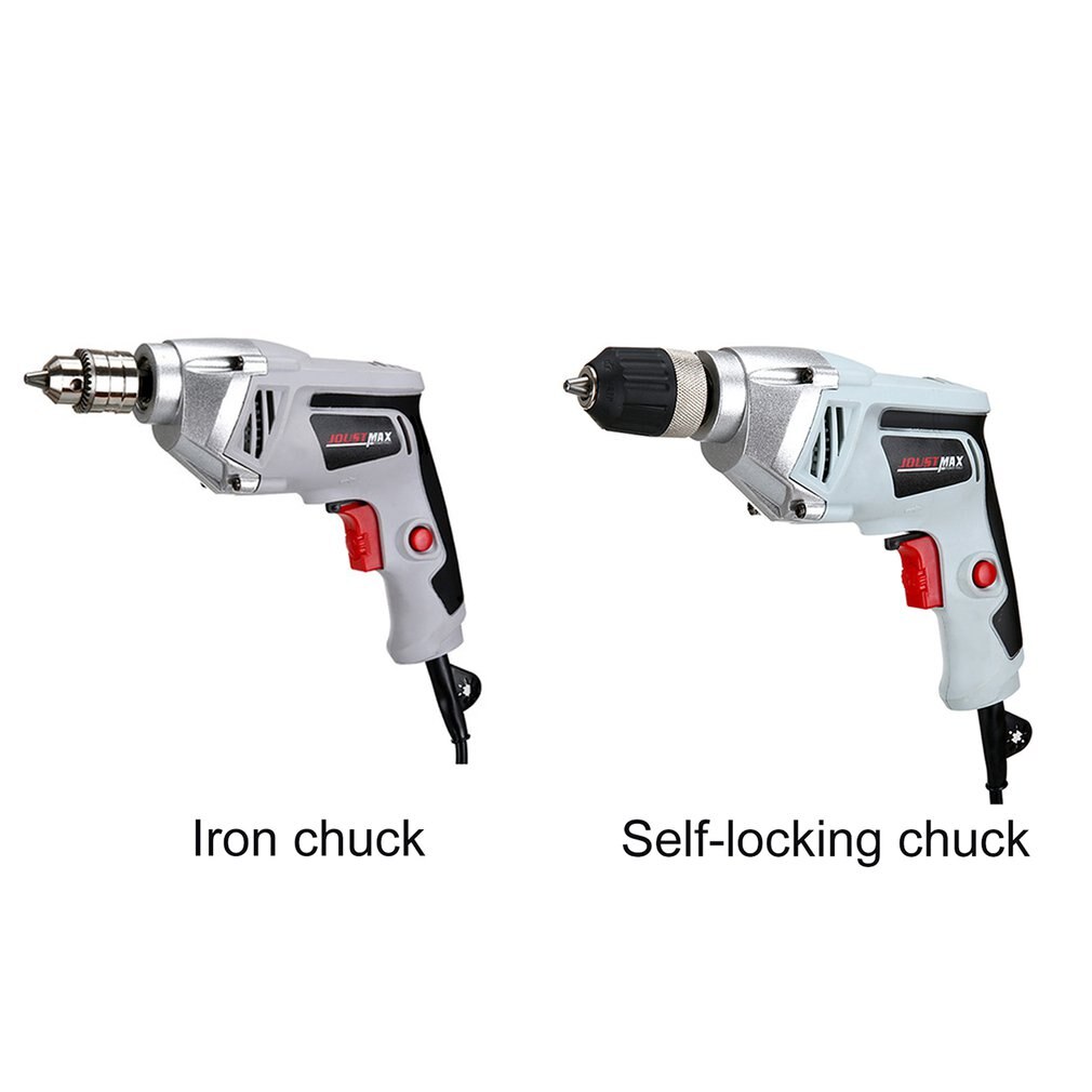 550W Electric Handheld Screwdriver Drill Self-lock Chuck/Metal Chuck Electric Drilling Machine Mini Hand Drill Power Tool