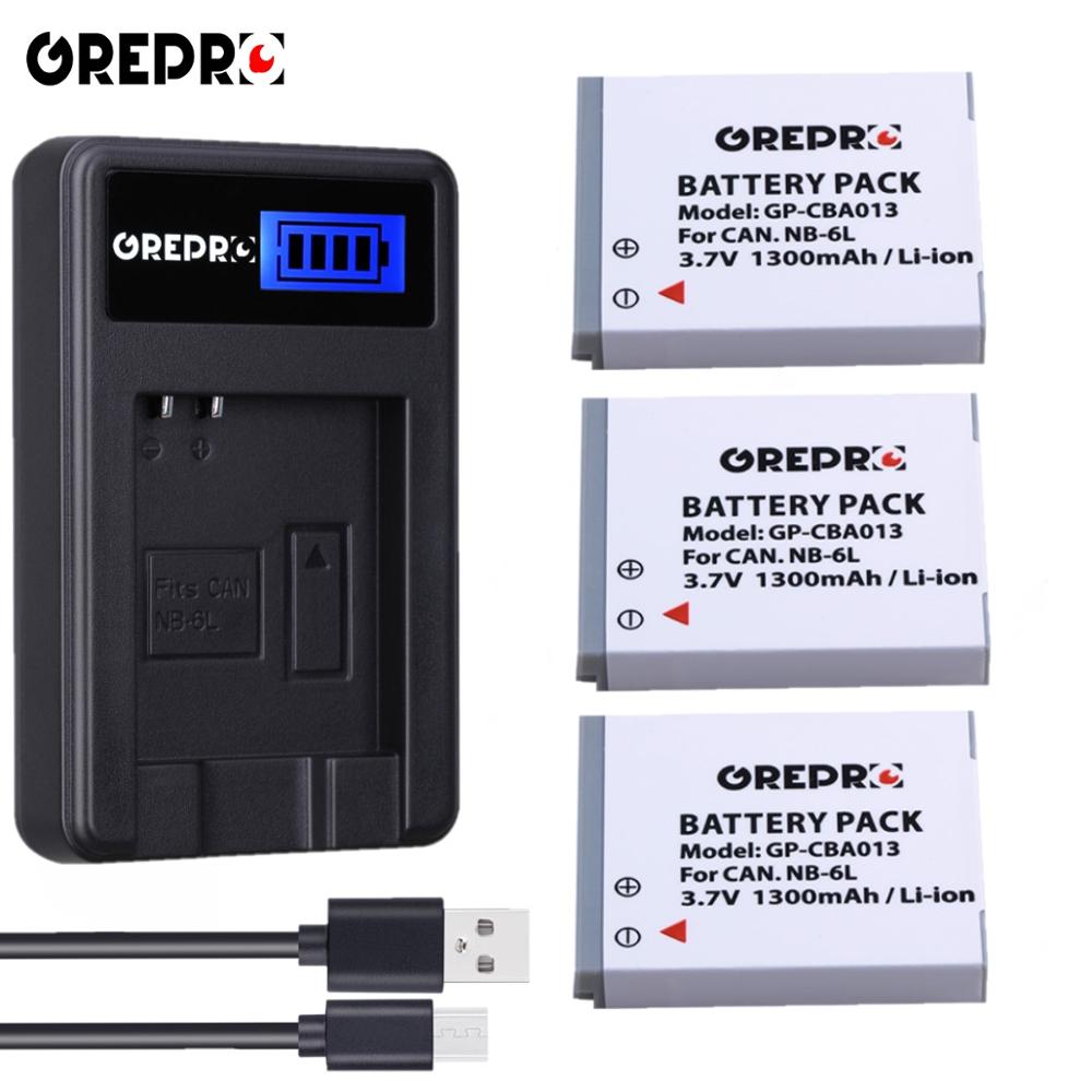 4x NB-6L NB-6LH Nb 6L Camera Batterij Voor Canon Ixus 310 SX240 SX275 SX280 SX510 SX500 Hs 95 D10 S120 s200 105IS 200IS 210IS 85IS: 3B with Charger