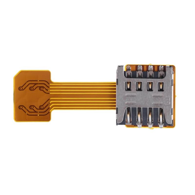 Hybride Dubbele Dual Sim Card Micro Sd Adapter Voor Android Telefoon Extender Nano Mic: 2
