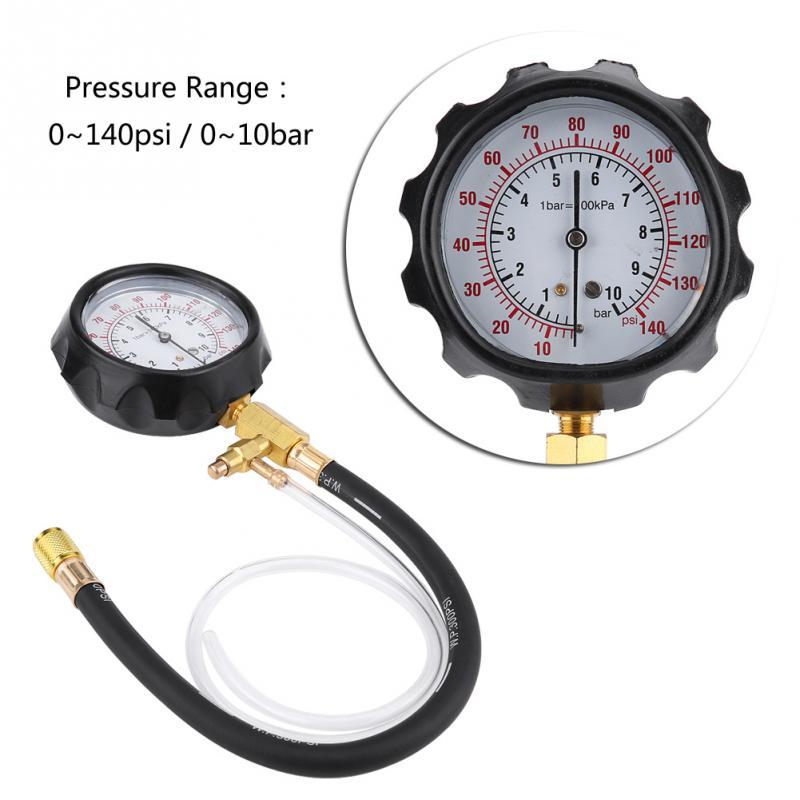 Fuel Injector Tester TU-114 Gasoline Fuel Injector Pressure Testing Pump Injection Pump Tool Kit Tester Pressure Gauge Gasoline