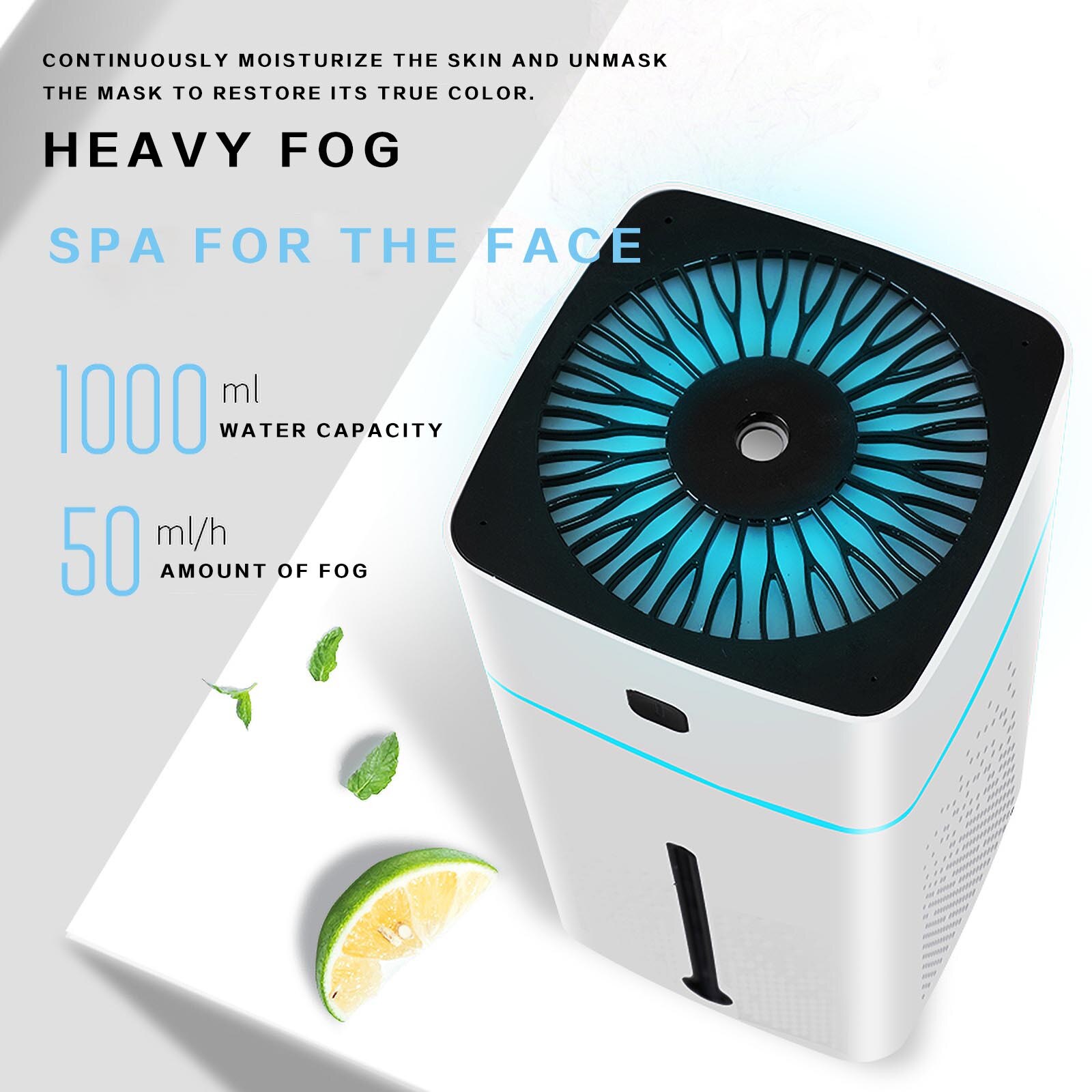 1000ml Led Night Air Humidifier Usb Portbale Aroma Diffuser Aroma Essential Oil Diffuser Air Purifier Freshener For Home Car#G30