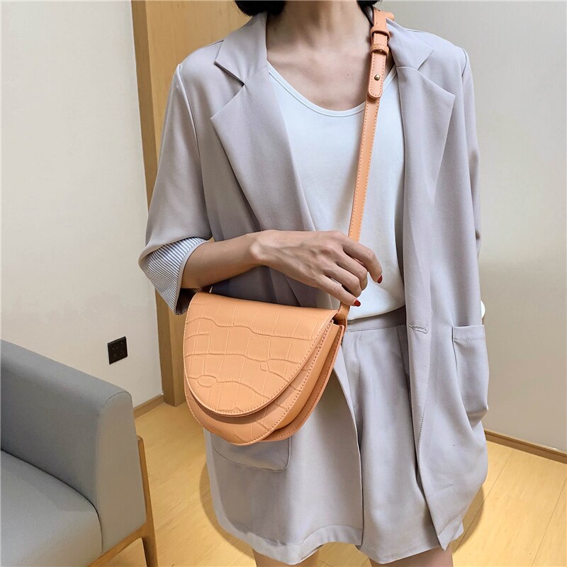Crossbody tassen voor dames leren schoudertas klep messenger bag effen kleur dames portemonnee vintage zadeltas