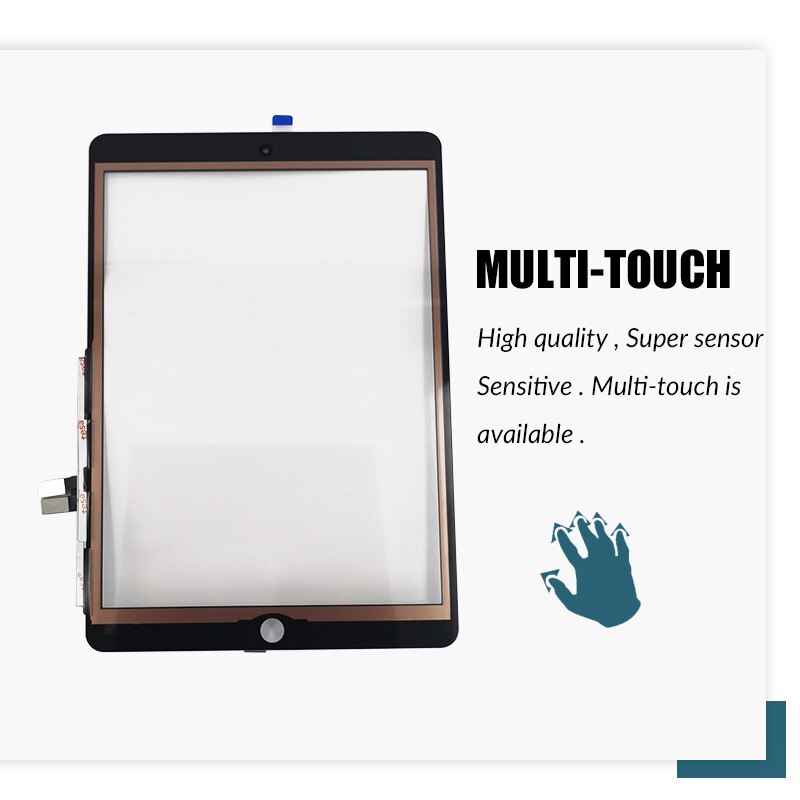 Touch Screen Voor Ipad 7 A2197 A2200 A2198 Glas Digitizer Panel Lcd Buitenste Display Vervanging Sensor Glas Met Home knop