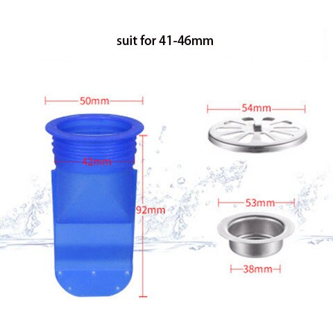 Keuken Afvoer Geur-Proof Seal Drainage Riool Plug Wasmachine Cover Motbestendig Ontsmetten Stinkende Afvoerputje Kern Plug Gadgets: A set