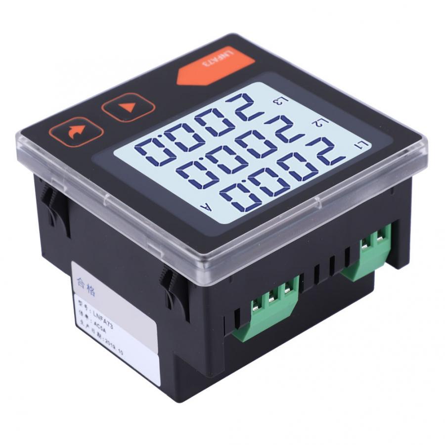 LNFA73 Intelligent LCD Display Digital Three-Phase Current Meter AC Ammeter