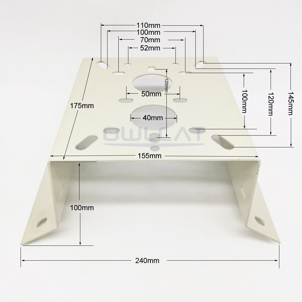 Cámara CCTV soporte de ángulo recto 90 grados esquina externa soporte de montaje para la vigilancia de seguridad cámara IP PTZ carga máxima de 25KG