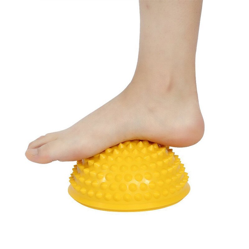 ! Equipo de entrenamiento de pelota para masajes en los pies, pelota de equilibrio, Media pelota para Yoga, entrenamiento de habilidades de equilibrio de PVC de 16cm, 2 uds.