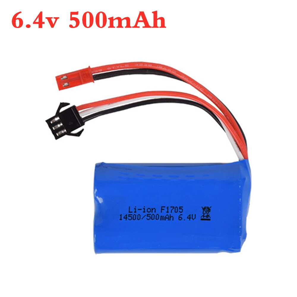 6.4v 1000mah/800mah/750mah/500mah/320mah Li-ion Battery for wltoys rc car L959 18628 Battery 6.4v for RC toys Car Boat Trucks: 500mah