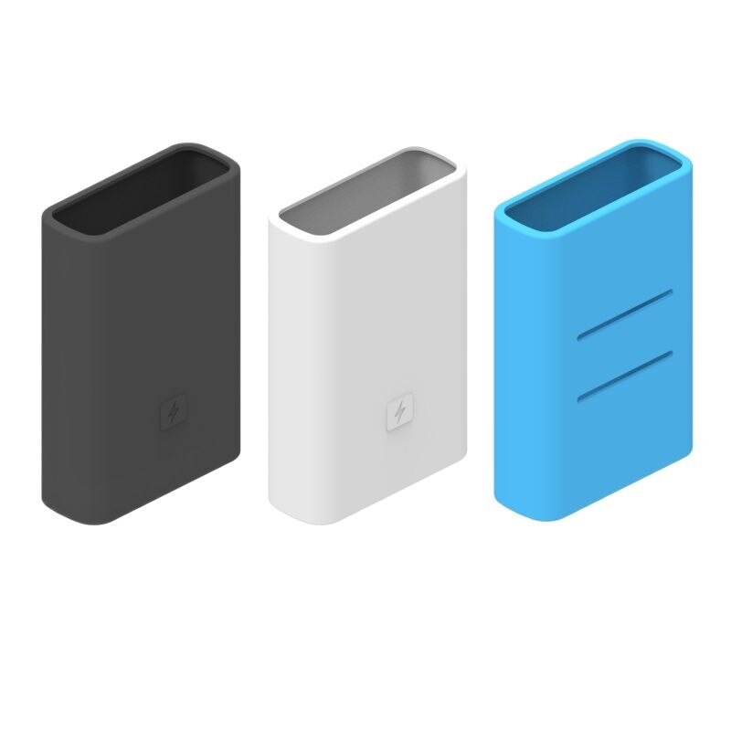 Soft silicon case for Xiaomi Power Bank 10000mAh PB1022ZM Pocket Version Mini 3 out 2 in Powerbank 10000 Portable Charger case