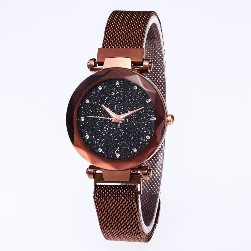 Ladies Magnetic Starry Sky Clock Luxury Women Watches Diamond Female Quartz Wristwatches Relogio Feminino Zegarek Damski