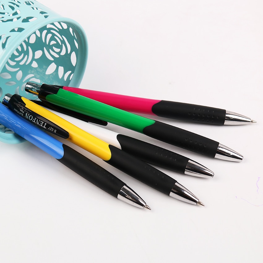 Blue Ink Ballpoint Pen 0.7mm Classic Office Accessories Pens Stationery Escolar Material School Supplies B-527